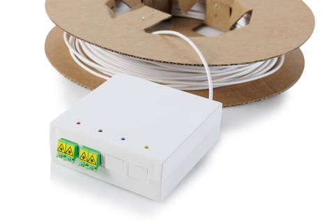DIGITUS Fttx - Installatiekit, SM G657A2, 30 m LSZH CPR B2ca, één uiteinde 4F LC/APC, één uiteinde leeg