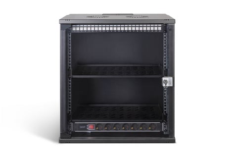 DIGITUS 19" netwerkset, 12U wandbehuizing en accessoires, zwart SOHO Pro-versie, niet gemonteerd