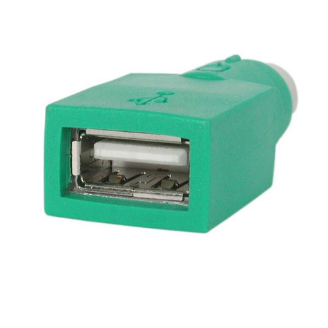STARTECH Vervangende USB muis naar PS/2 adapter - F/M - USB muis naar PS/2 adapter - Muisadapter - PS/2 (M) naar USB (V)