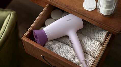 Philips 3000 Series - Hairdryer - White/Purple