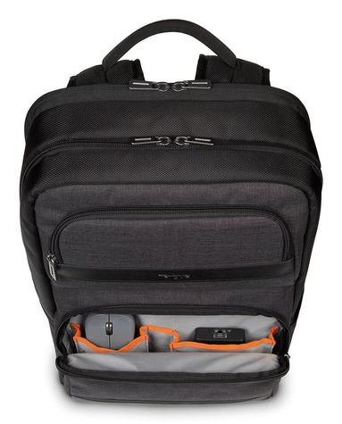 Targus CitySmart Advanced Laptop Backpack - Black-Grey