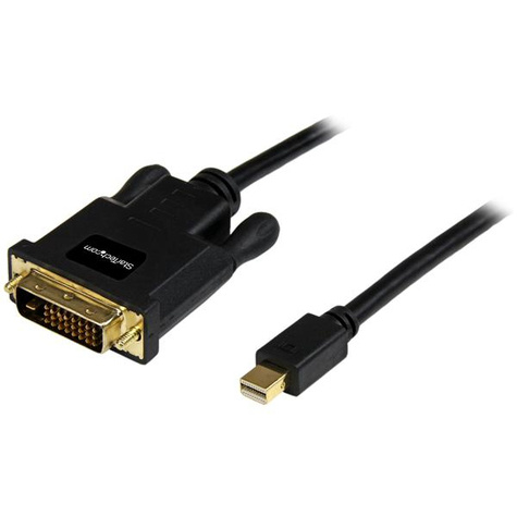 STARTECH 3 m lange Mini DisplayPort-naar-DVI-adapterconverterkabel Mini DP-naar-DVI 1920x1200 - zwart