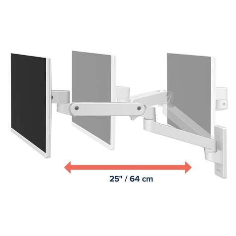 Ergotron LX Pro Series monitor mounting kit up to 34 inch Wall White