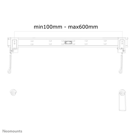 Neomounts Flatscreen Wandsteun (vlak, ultradun) 32-60" Zwart