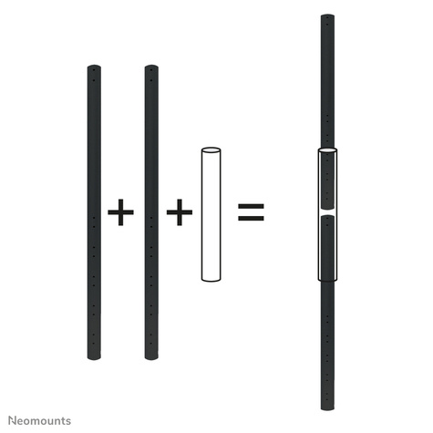 Neomounts FPMA-CPCONNECTBLACK Verlengbuis koppelstuk