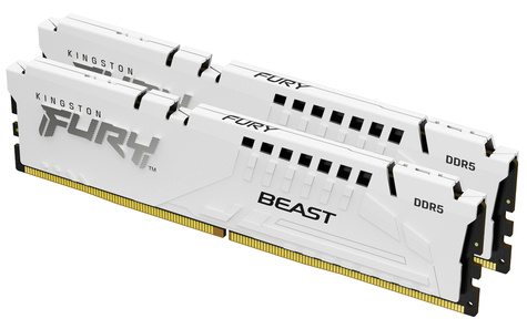 Kingston DDR5  32GB PC 6000 CL30 Kingston KIT (2x16GB) FURY Beast Whi retail