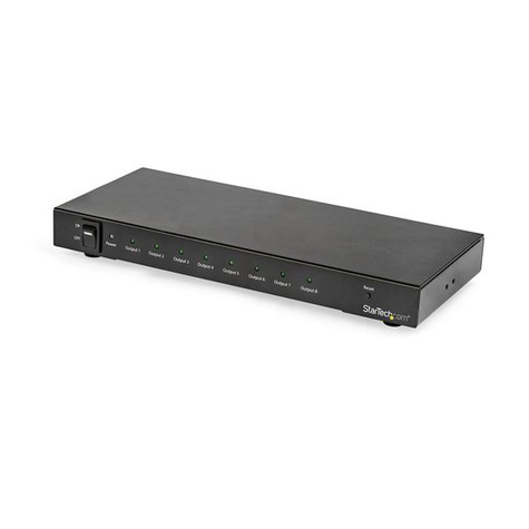 STARTECH 8 poorts 4K 60Hz HDMI splitter - HDR ondersteuning - 7.1 surround audio - Video/audiosplitser - 8 x HDMI - voor P/N: ST121HD20FXA