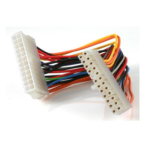STARTECH Voeding verlengkabel - 24 pin ATX (M) - 24 pin ATX (F) - 20 cm - Stroomverlengkabel - 24-pins ATX (M) naar 24-pins ATX (V) - 20 cm