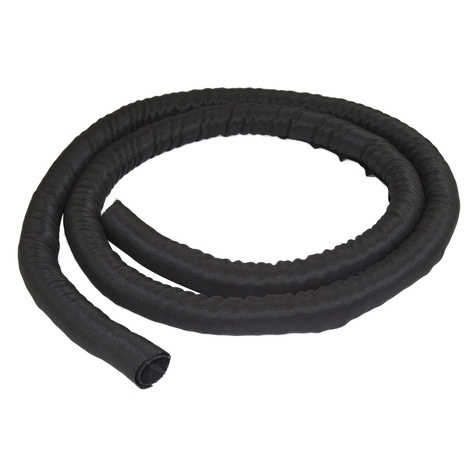 STARTECH 2 m kabelmanagement huls - flexibele kabelhouder - kabelgeleider - Omhulselkit voor kabel - zwart - 2 m