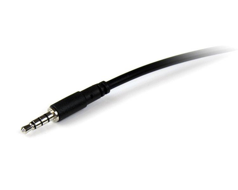 STARTECH 1m 3,5mm 4-polige Headset Verlengkabel - M/F - Verlengkabel voor hoofdtelefoon - 4-polige ministekker male naar 4-polige ministekker female