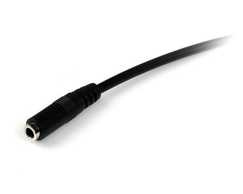 STARTECH 1m 3,5mm 4-polige Headset Verlengkabel - M/F - Verlengkabel voor hoofdtelefoon - 4-polige ministekker male naar 4-polige ministekker female