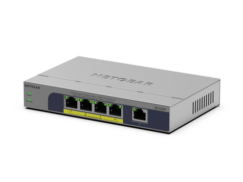 Netgear 5PT GB UNMANAGED SWCH W/POE+ (GS105P)