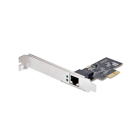 STARTECH StarTech.com 1-Port 2.5G NBASE-T PCIe Network Card, Computer Network Interface Card, Intel I225-V, Single-Port Ethernet, Multi-Gigabit NIC (PR12GI-NETWORK-CARD) - Netwerkadapter - PCIe 2.0 laag profiel - 10/100/1000/2500Base-T x 1 - zwart