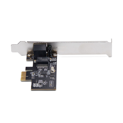 STARTECH StarTech.com 1-Port 2.5G NBASE-T PCIe Network Card, Computer Network Interface Card, Intel I225-V, Single-Port Ethernet, Multi-Gigabit NIC (PR12GI-NETWORK-CARD) - Netwerkadapter - PCIe 2.0 laag profiel - 10/100/1000/2500Base-T x 1 - zwart