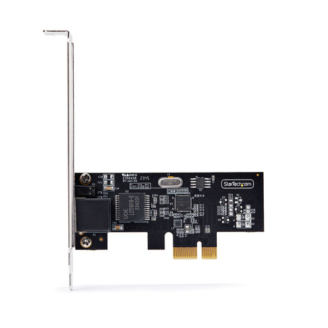 STARTECH StarTech.com 1-Port 2.5G NBASE-T PCIe Network Card, Computer Network Interface Card, Intel I225-V, Single-Port Ethernet, Multi-Gigabit NIC (PR12GI-NETWORK-CARD) - Netwerkadapter - PCIe 2.0 laag profiel - 10/100/1000/2500Base-T x 1 - zwart