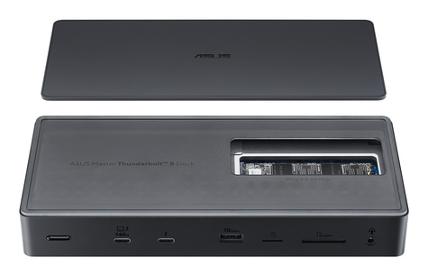 Asus Asus DC510 - Master Thunderbolt 5 Dock - Thunderbolt 5 - 140W -  2500 Mbit/s - MicroSD TransFlash - SD - Black