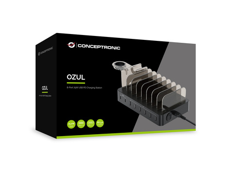 CONCEPTRONIC 8-Port 75W USB PD Charging Station