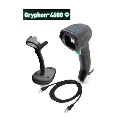 Datalogic Gryphon I GD4620 - Kit - 2D - USB-only - Black (Kit includes Scanner, Stand STD-G041-BK and USB Cable 90A052258)