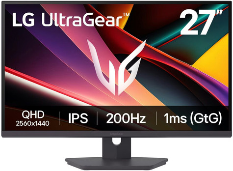 LG 27 Inch UltraGear IPS QHD 1440p 200Hz 1m