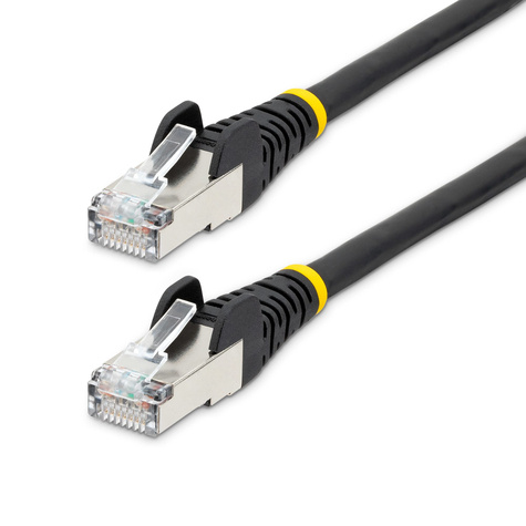 STARTECH 50cm LSZH CAT6a Ethernet Cable - Black
