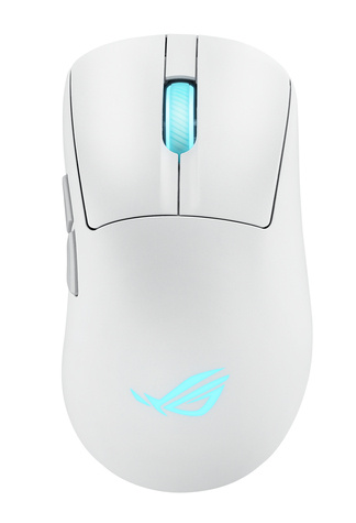 Asus ROG Keris II Origin WHT muis Gamen Rechtshandig RF Wireless + Bluetooth + USB Type-A Optisch 42000 DPI