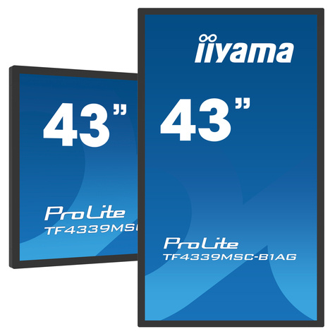 Iiyama ProLite TF4339MSC-B1AG monitor - 43" - 1920 x 1080 Pixels Full HD LED Touchscreen -  Zwart