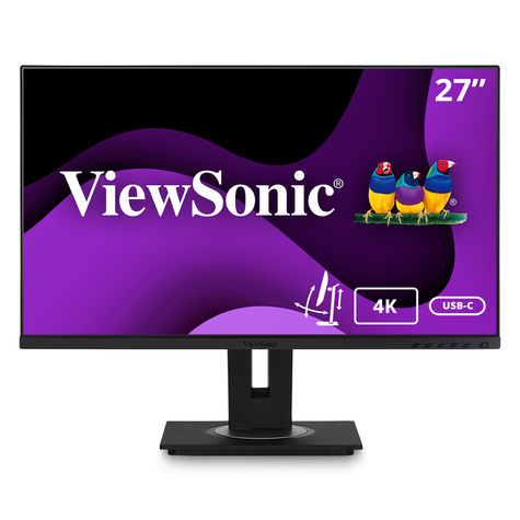 Viewsonic LED monitor - 4K - 27inch - 250 nits - resp 5ms - incl 2x2W speakers (docking monitor)