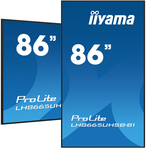 Iiyama ProLite LH8665UHSB-B1 - 86" lcd-scherm - 4K - voor digital signage-technologie