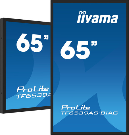 Iiyama 65iW LCD Bonded Projective Capacitive 40-Points Touch 4K UHD Bezel Free IPS / Open Frame / AG