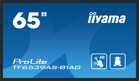 Iiyama 65iW LCD Bonded Projective Capacitive 40-Points Touch 4K UHD Bezel Free IPS / Open Frame / AG