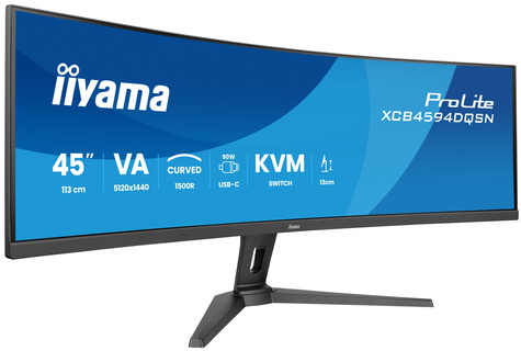 Iiyama ProLite XCB4594DQSN-B1 - LED-monitor - gebogen - 45" - HDR