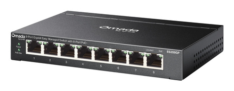 TP-Link Omada 8-Port Gigabit Easy Managed Switch  with 8-Port PoE+