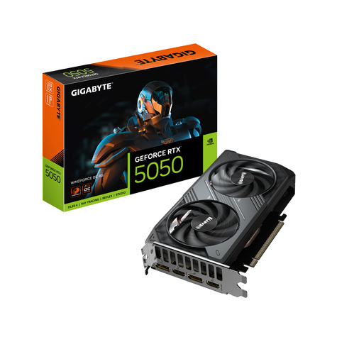 Gigabyte RTX5050 WINDFORCE OC 8G   -   8GB GDDR6 HDMI 2xDP