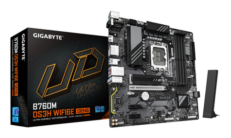 Gigabyte B760M DS3H WiFi6e GEN5      (B760,S1700,mATX,DDR5)