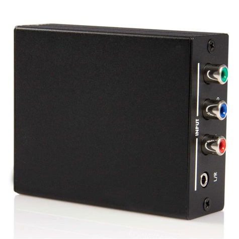 STARTECH Component naar HDMI Video Converter met Audio - Videoconverter - componentvideo - HDMI - zwart