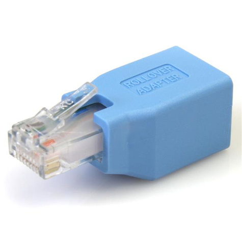 STARTECH Cisco Console Rollover Adapter voor RJ45 Ethernet Kabel M/F - Netwerkadapterkabel - RJ-45 (M) naar RJ-45 (V) - blauw