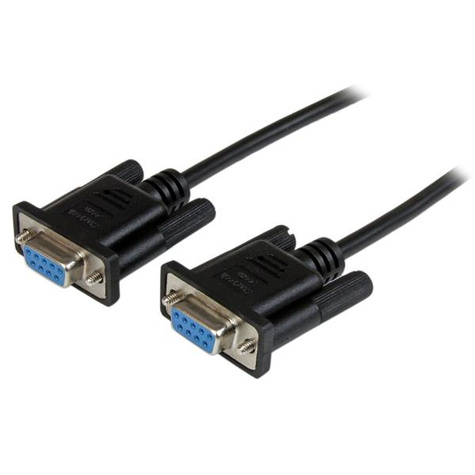 STARTECH 1 m zwarte DB9 RS232 seri�le nullmodemkabel F/F - Nulmodem-kabel - DB-9 (V) naar DB-9 (V) - 1 m