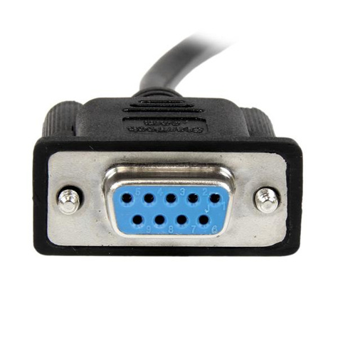 STARTECH 1 m zwarte DB9 RS232 seri�le nullmodemkabel F/F - Nulmodem-kabel - DB-9 (V) naar DB-9 (V) - 1 m