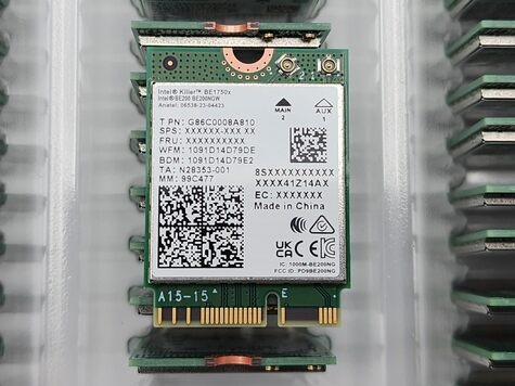 Intel Intel Killer Wi-Fi 7 BE1750 x 2230 2x2 BE+BT