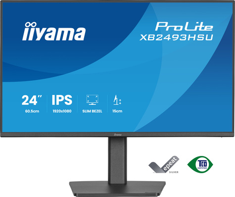 Iiyama 24iWIDE LCD 1920 x 1080 120 Hz IPS panel LED Bl. Adaptive Sync USB-Hub(2xOut v2.0) Pivot Height Adjust.(15cm) 350 cd/m 1500:1 Static Contrast80.000.000:1 ACR Sp