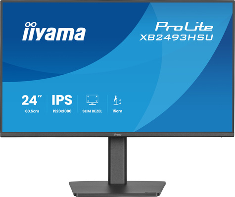 Iiyama 24iWIDE LCD 1920 x 1080 120 Hz IPS panel LED Bl. Adaptive Sync USB-Hub(2xOut v2.0) Pivot Height Adjust.(15cm) 350 cd/m 1500:1 Static Contrast80.000.000:1 ACR Sp