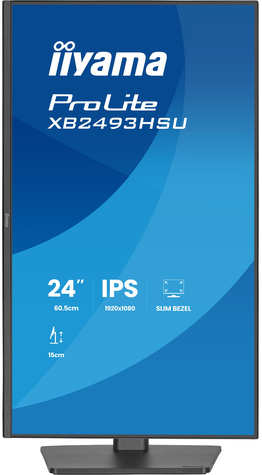 Iiyama 24iWIDE LCD 1920 x 1080 120 Hz IPS panel LED Bl. Adaptive Sync USB-Hub(2xOut v2.0) Pivot Height Adjust.(15cm) 350 cd/m 1500:1 Static Contrast80.000.000:1 ACR Sp