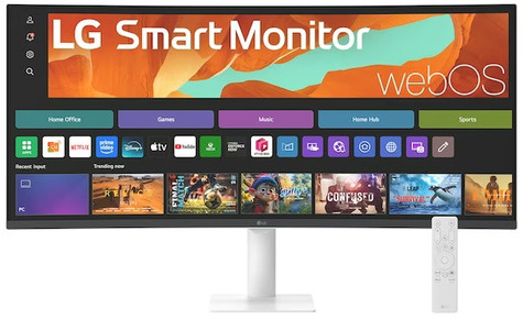 LG Curved LCD-Display Smart 34U601SA-W - 86.4 cm (34") - 3440 x 1440 UWQHD