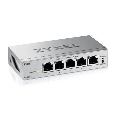 ZyXel GS1200-5V3 5-Port Gigabit web / smart managed Switch