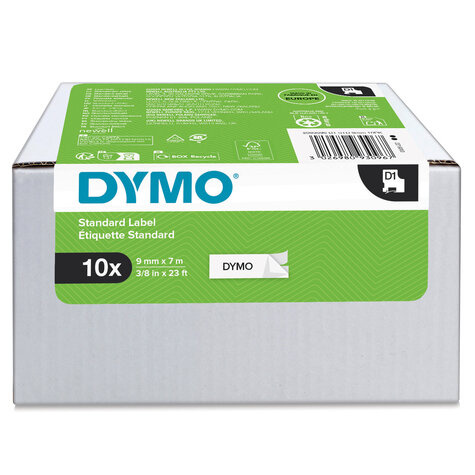 DYMO Value Pack Wit Zelfklevend printerlabel  9mmx7m