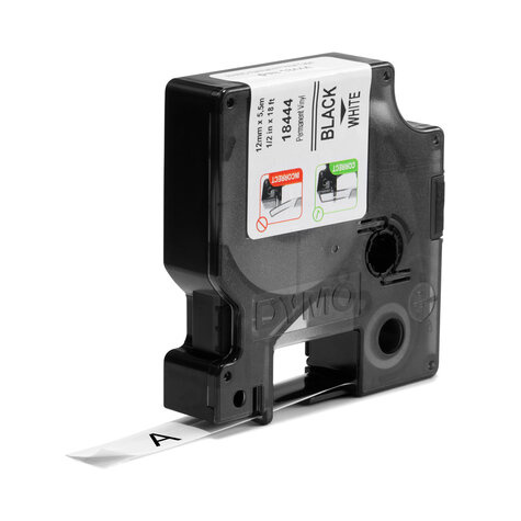 DYMO 18444 labelprinter-tape Zwart op wit