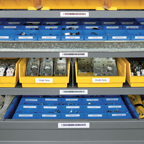 DYMO 18444 labelprinter-tape Zwart op wit