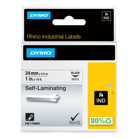 DYMO 24mm RHINO Self-Laminating Vinyl tape labelprinter-tape