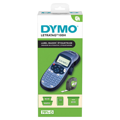 DYMO LetraTag LT-100H blau  Handgerät      ABC-Tastatur