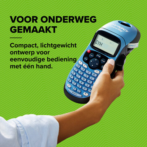 DYMO LetraTag LT-100H blau  Handgerät      ABC-Tastatur